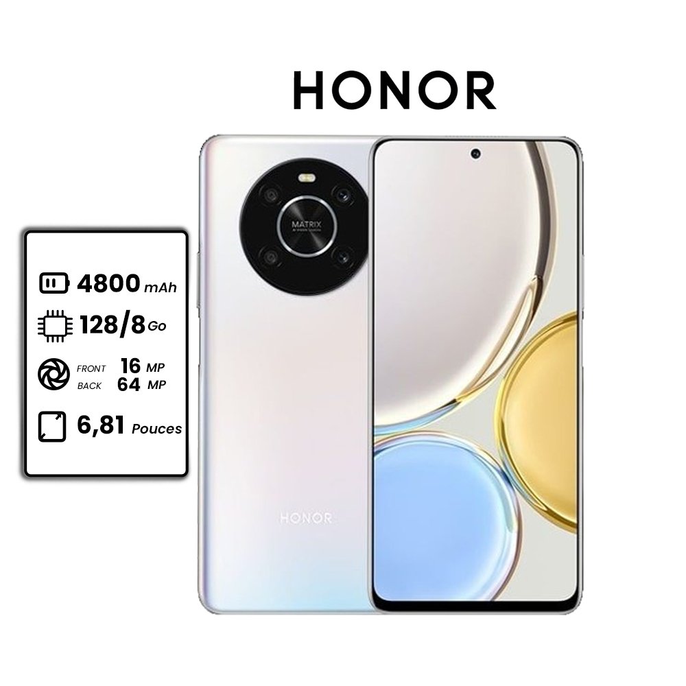 Honor X9 - 6.81" - 64MP - 128go - 8go Ram - 4800mAh - 2 sim