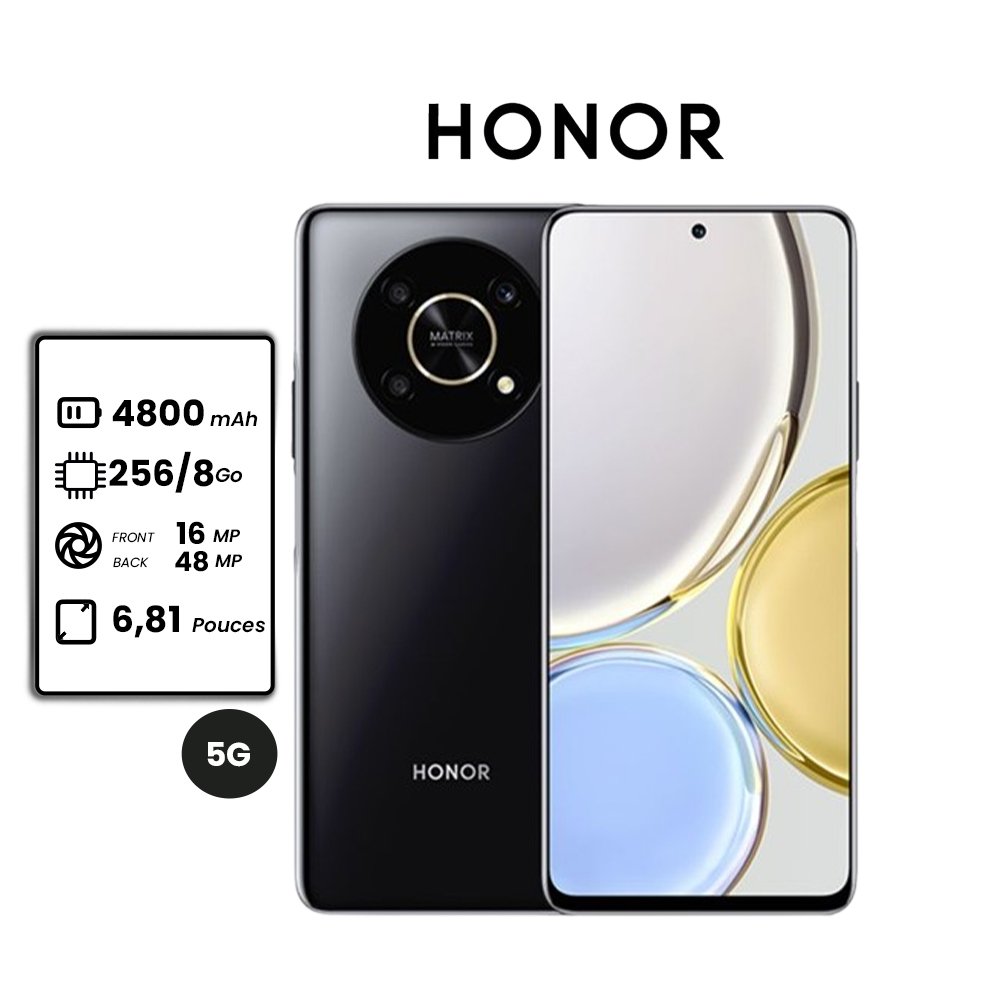 Honor X9 - 6.81" - 5G - 48MP - 256go - 8go Ram - 4800mAh - 2 sim